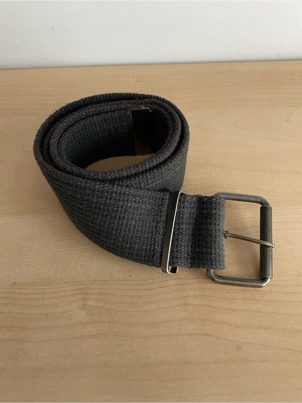 Dark Green Woven Fabric Belt - Classic Casual Style